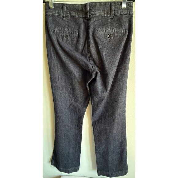 Talbots Womens Curvy Boot Trouser Pant Denim Size 6/28 Dark Wash Casual Sleek - Picture 2 of 12